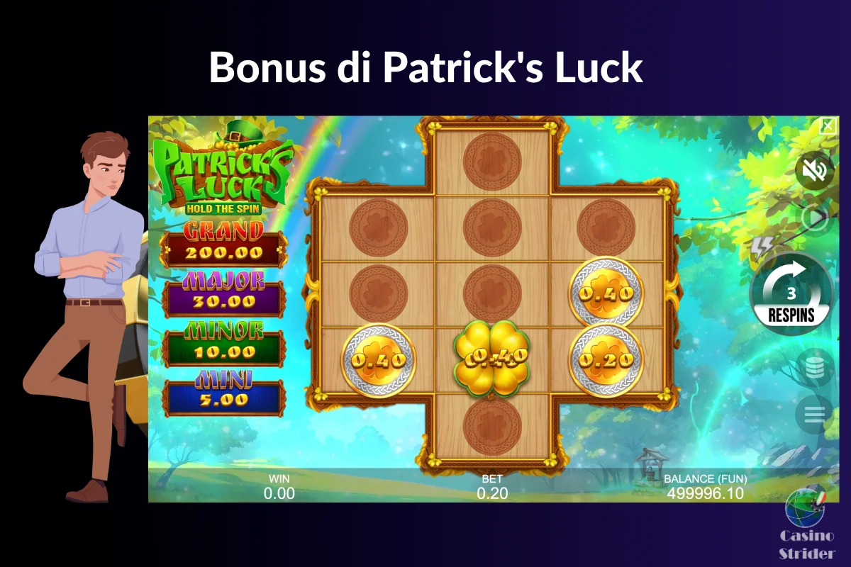 Funzioni bonus disponibili
