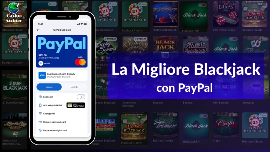 I migliori giochi di Blackjack con PayPal