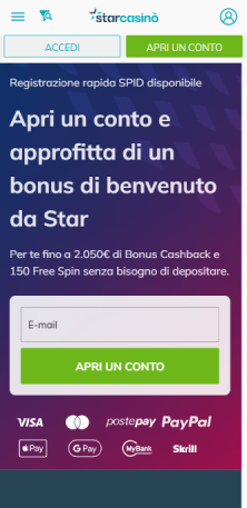 Registrazione sul sito