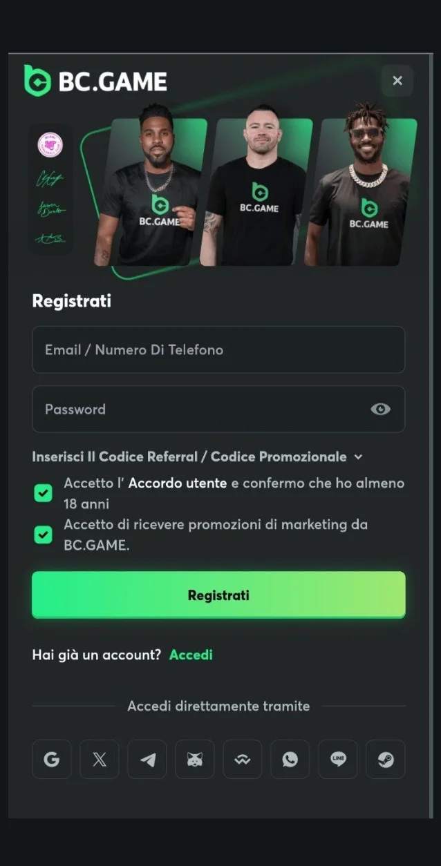 3 Inserisci i dati richiesti
