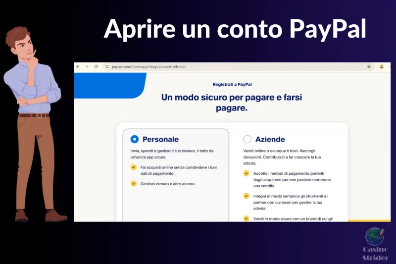 aprire un conto paypal