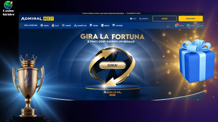 AdmiralBet bonus giornaliera