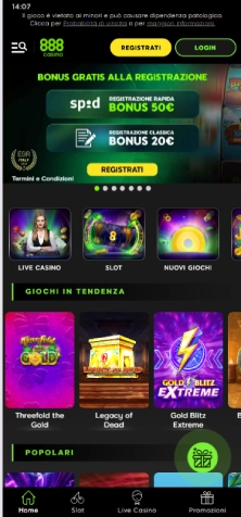 Avvia la procedura di registrazione
