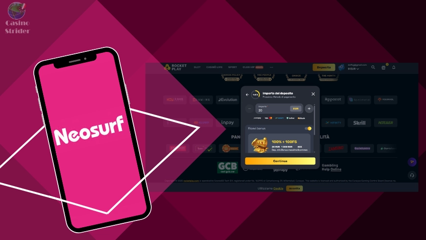 RocketPlay Neosurf