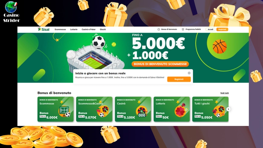 Sisal bonus casino SPID