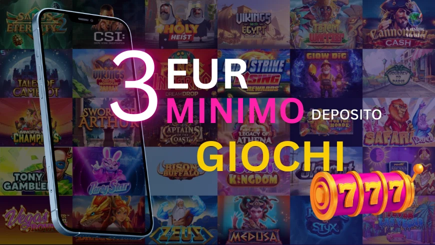 Giochi disponibili nei casinò con un deposito minimo