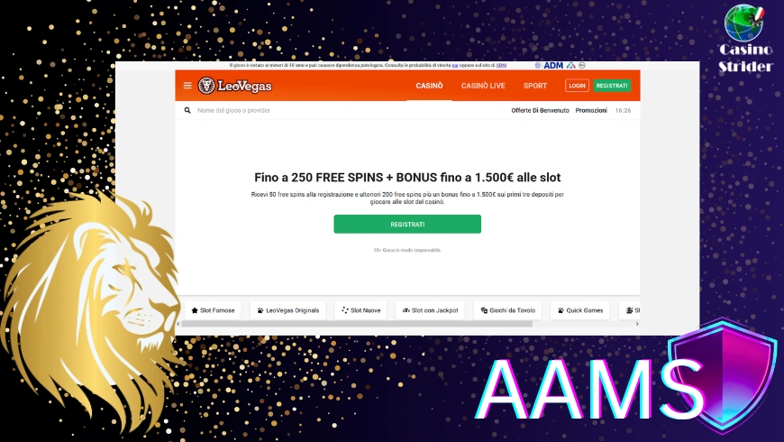 LeoVegas aams