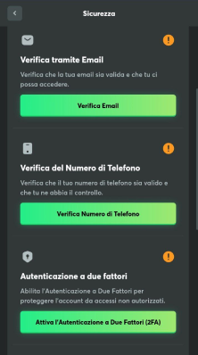 Verifica profilo