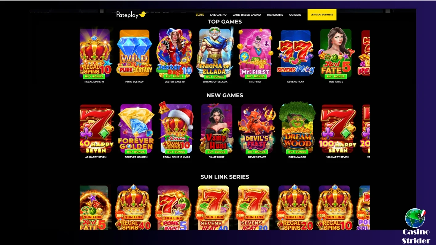 I migliori giochi di Pateplay