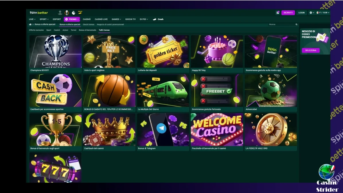 Bonus del Spin Better casinò