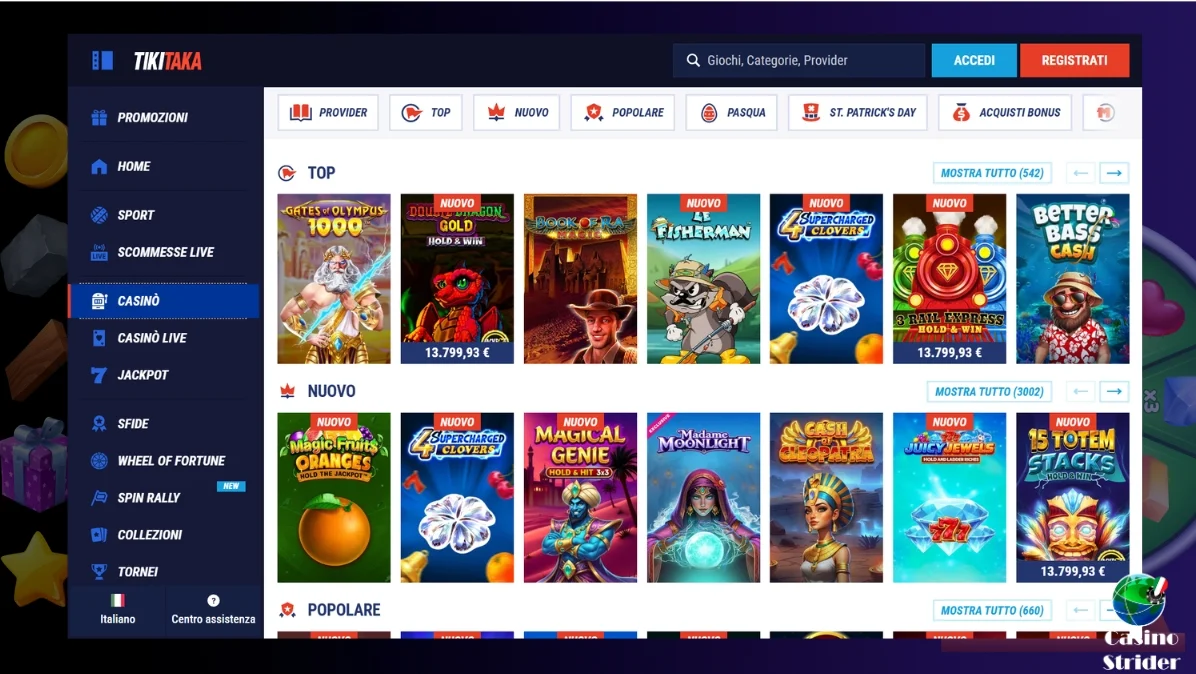 I Giochi Più Popolari su Tikitaka