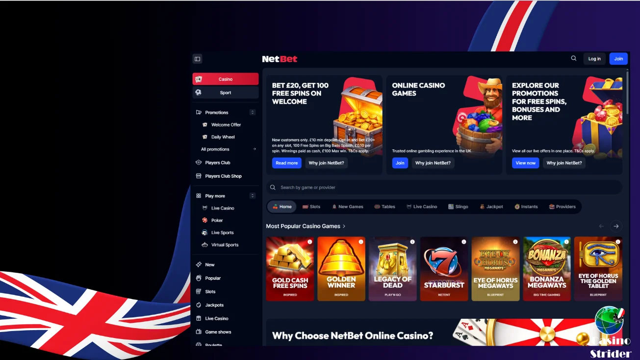 netbet casino Online Inglesi lista 2026