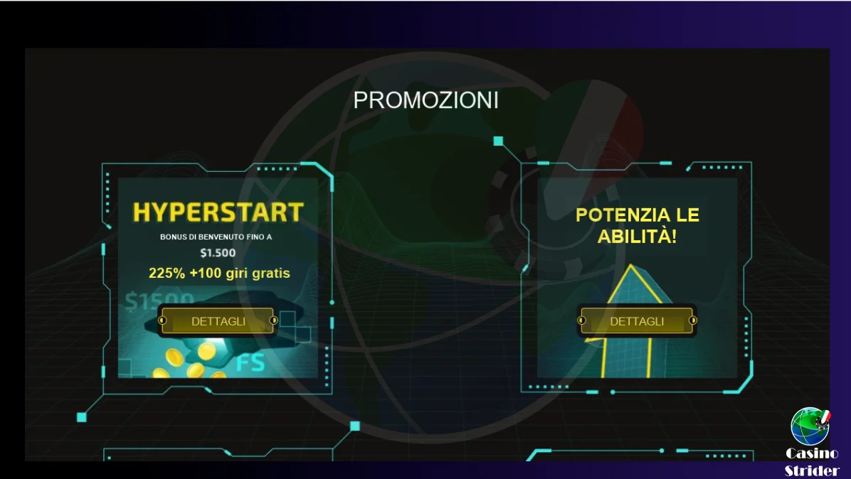 Bonus di Winity online casino per i nuovi giocatori