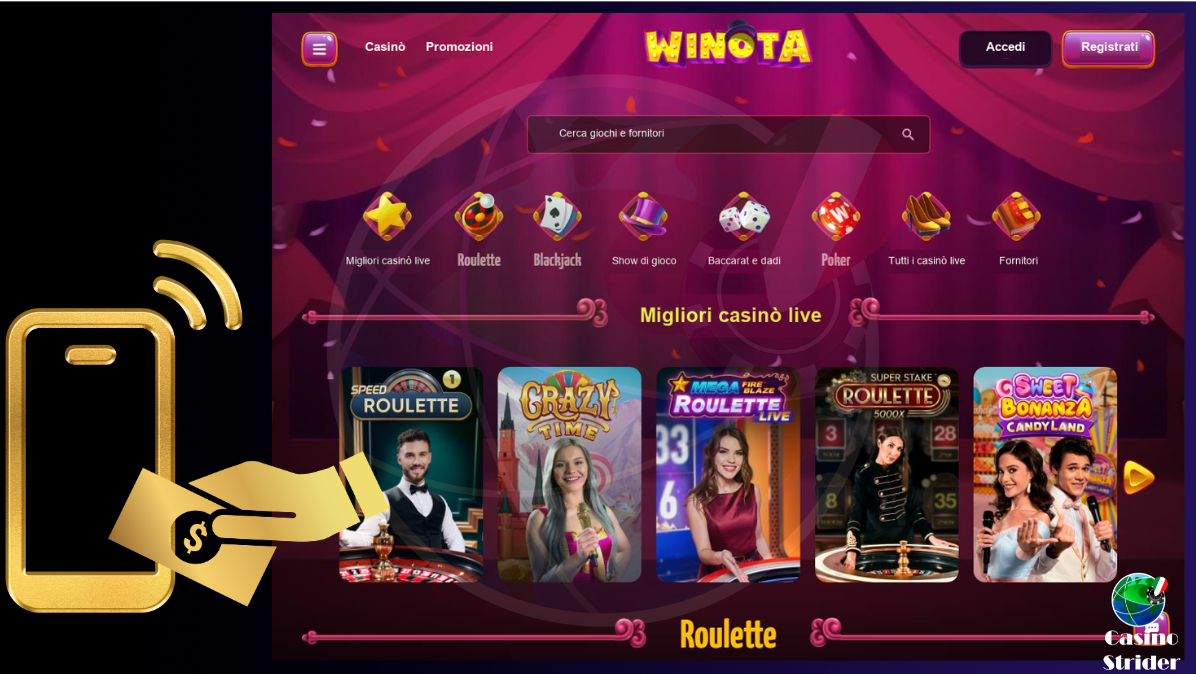 Metodi di deposito disponibili